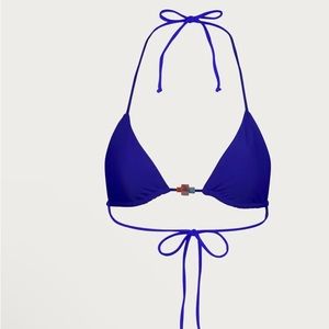 BEADED TRIANGLE TOP (COBALT BLUE)
Brand:  Same Beverly Hills